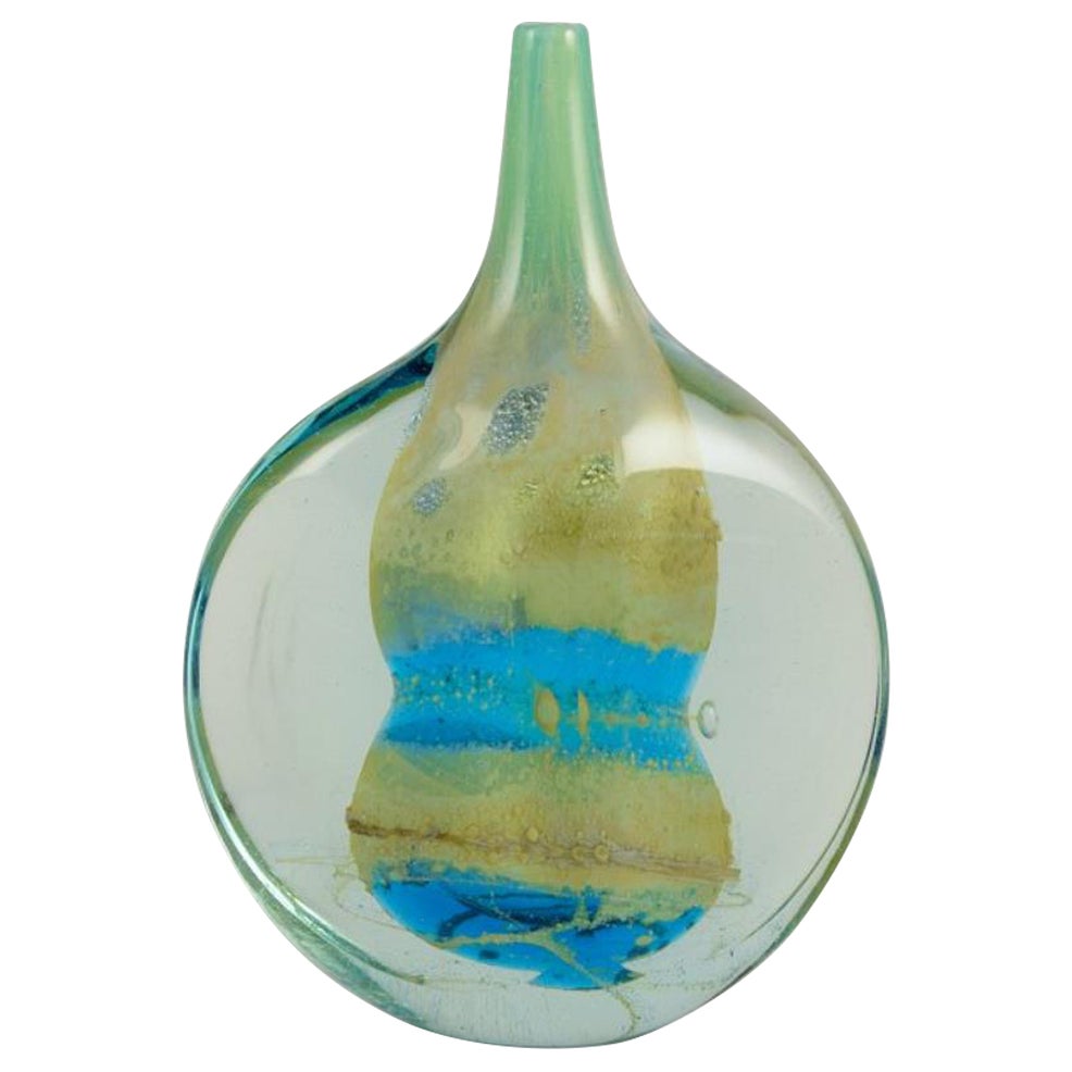 Mdina, Malta. Unique art glass vase. Approx. 1970