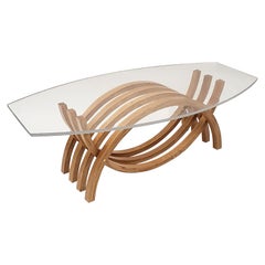 Mesa baja contemporánea de madera curvada por Jason Robinson