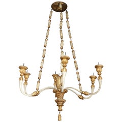 18th Century Painted and Gilt Venetian Chandelier