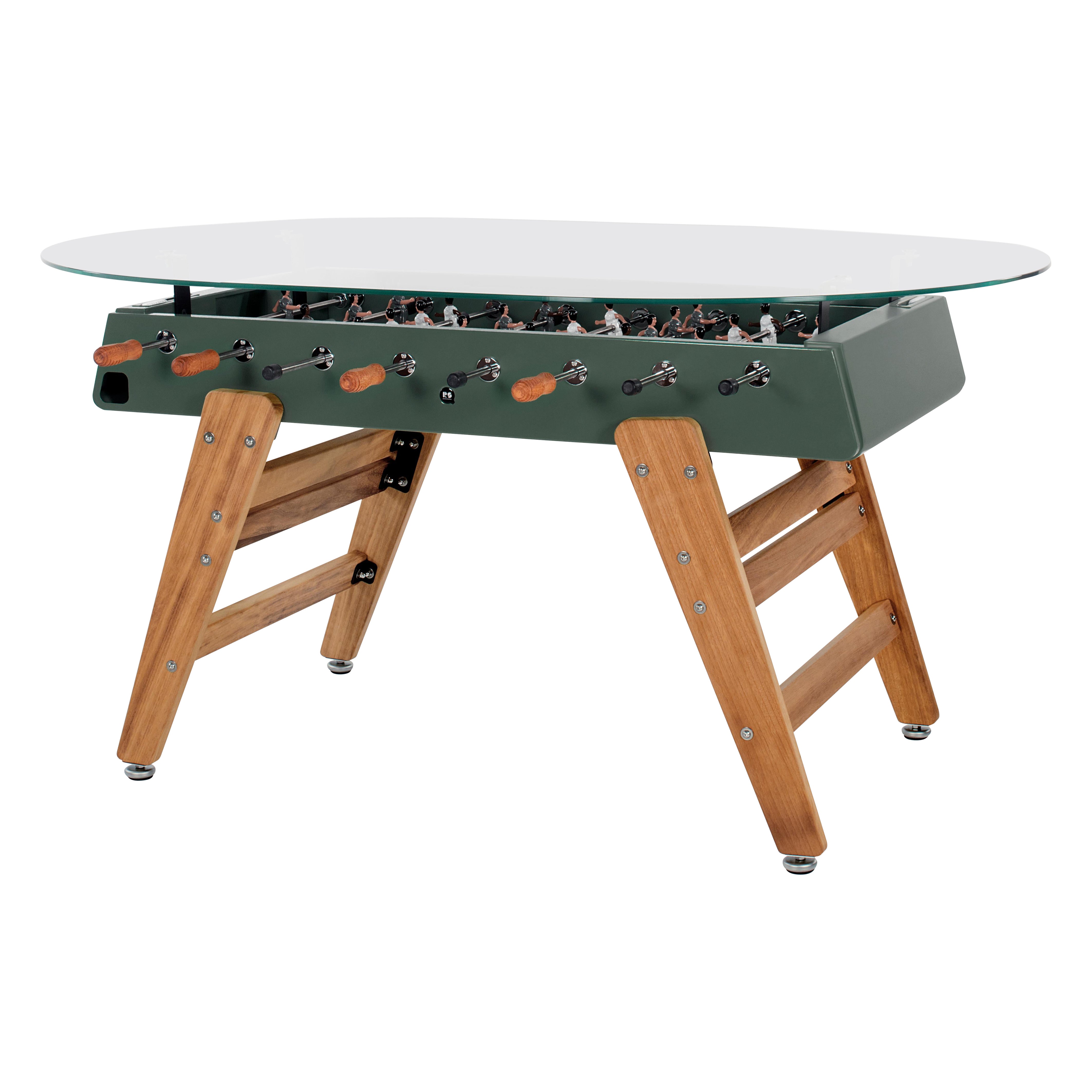 TABLE À MANGER FOOSBALL GREEN Outdoor/Indoor RS3 WOOD de RS Barcelona