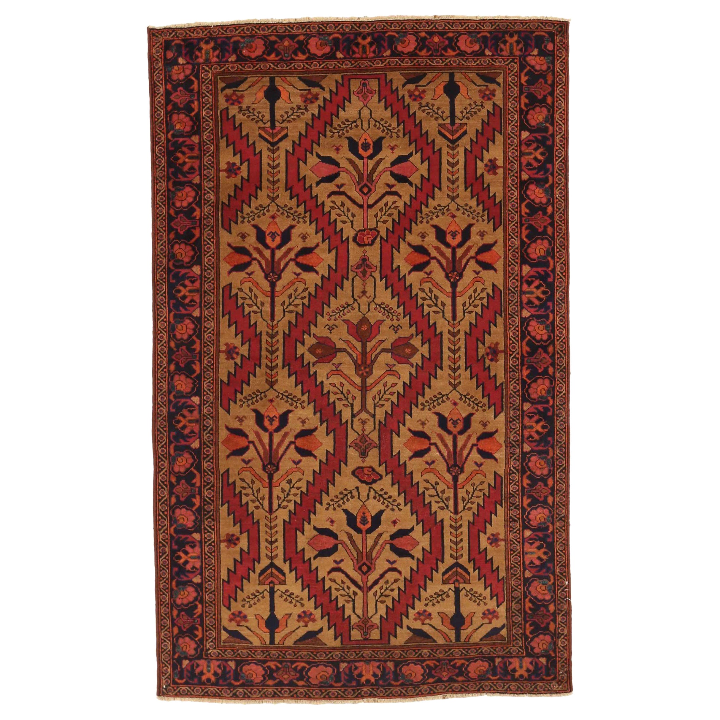 Persian Kurdish Area Rugs - 11077