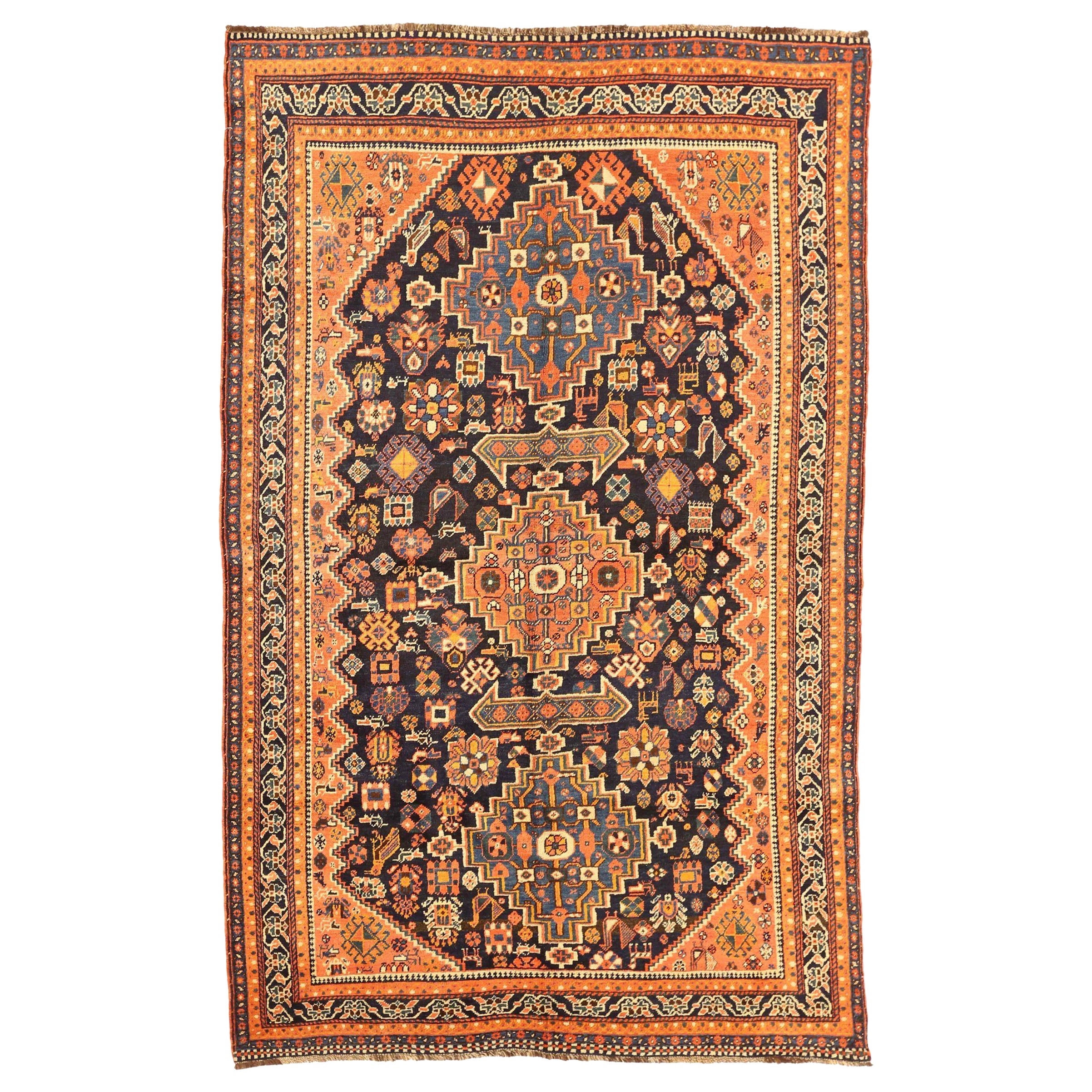 Persian Shiraz Area Rugs - 11086