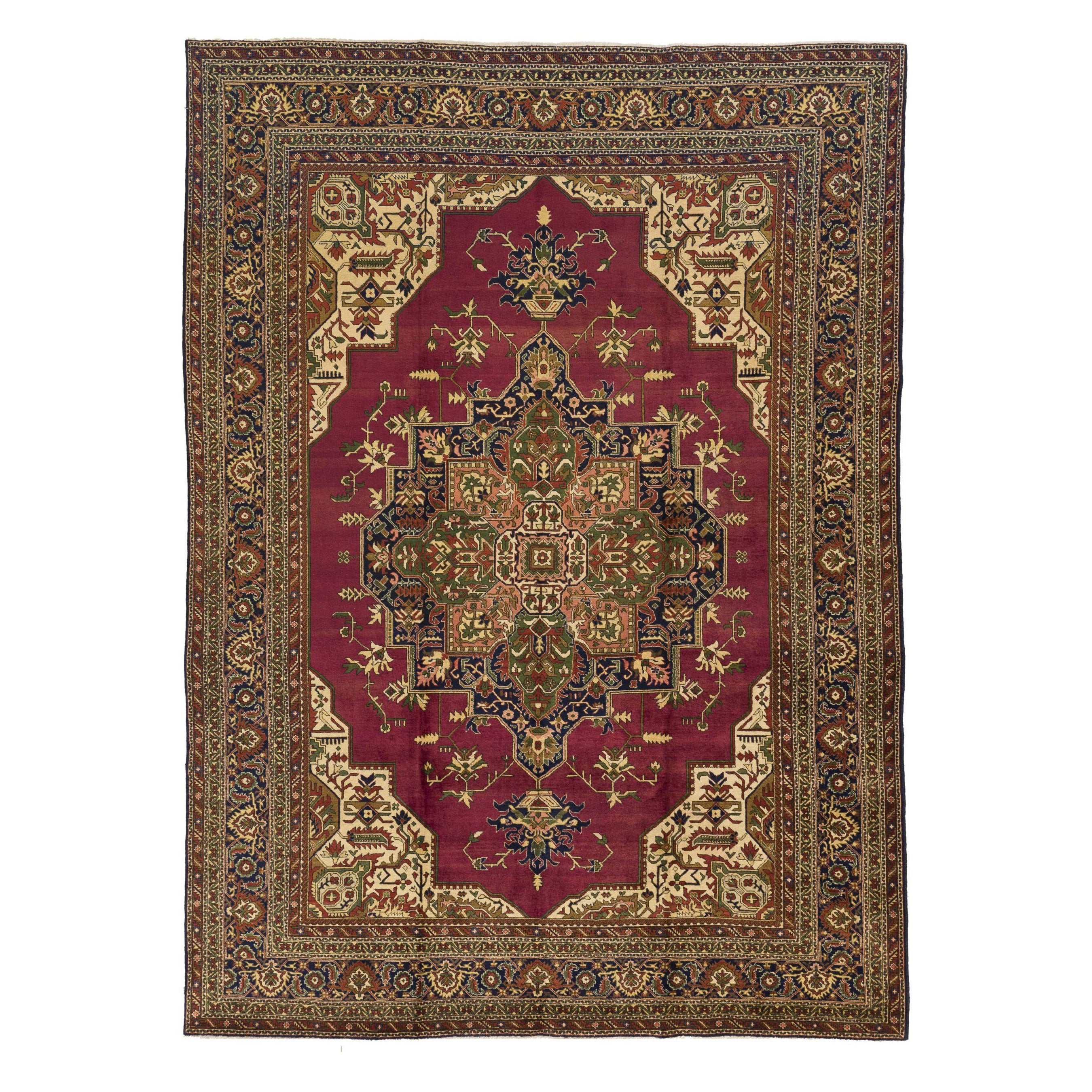 Persian Tabriz Area Rugs - 10842 For Sale