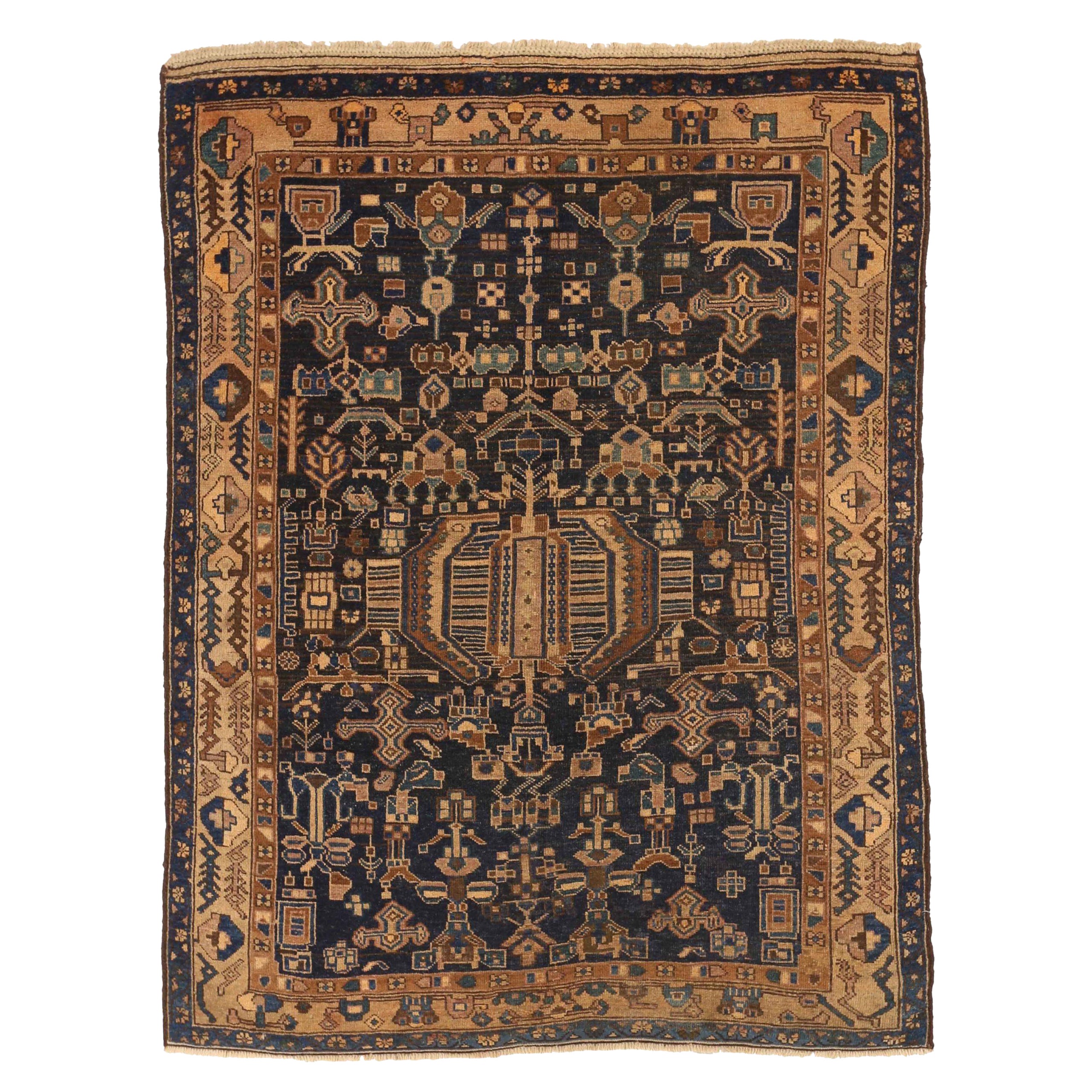 Persian Kurdish Area Rugs - 12719