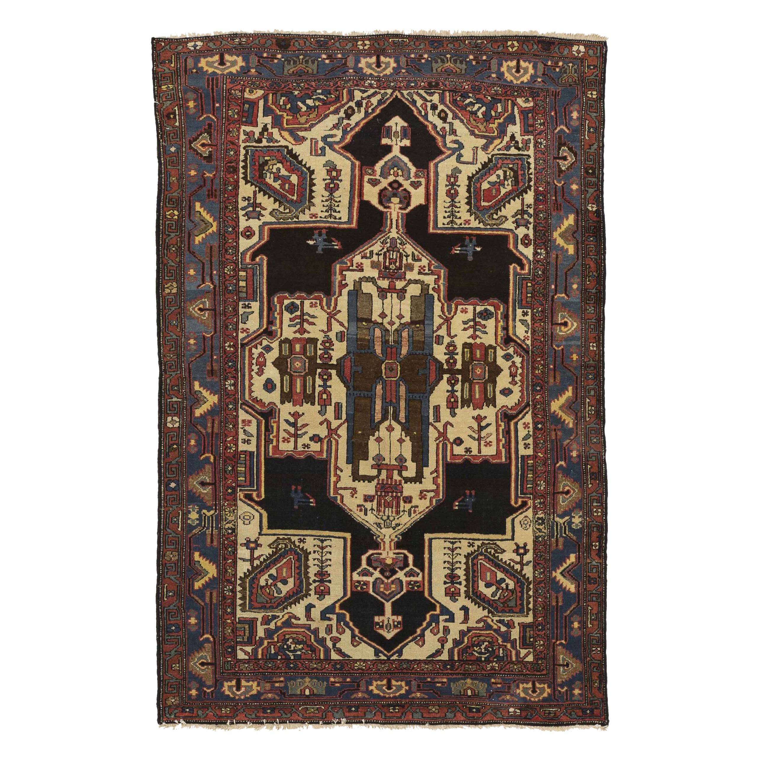 Persian Bakhtiari Area Rugs - 11141 For Sale