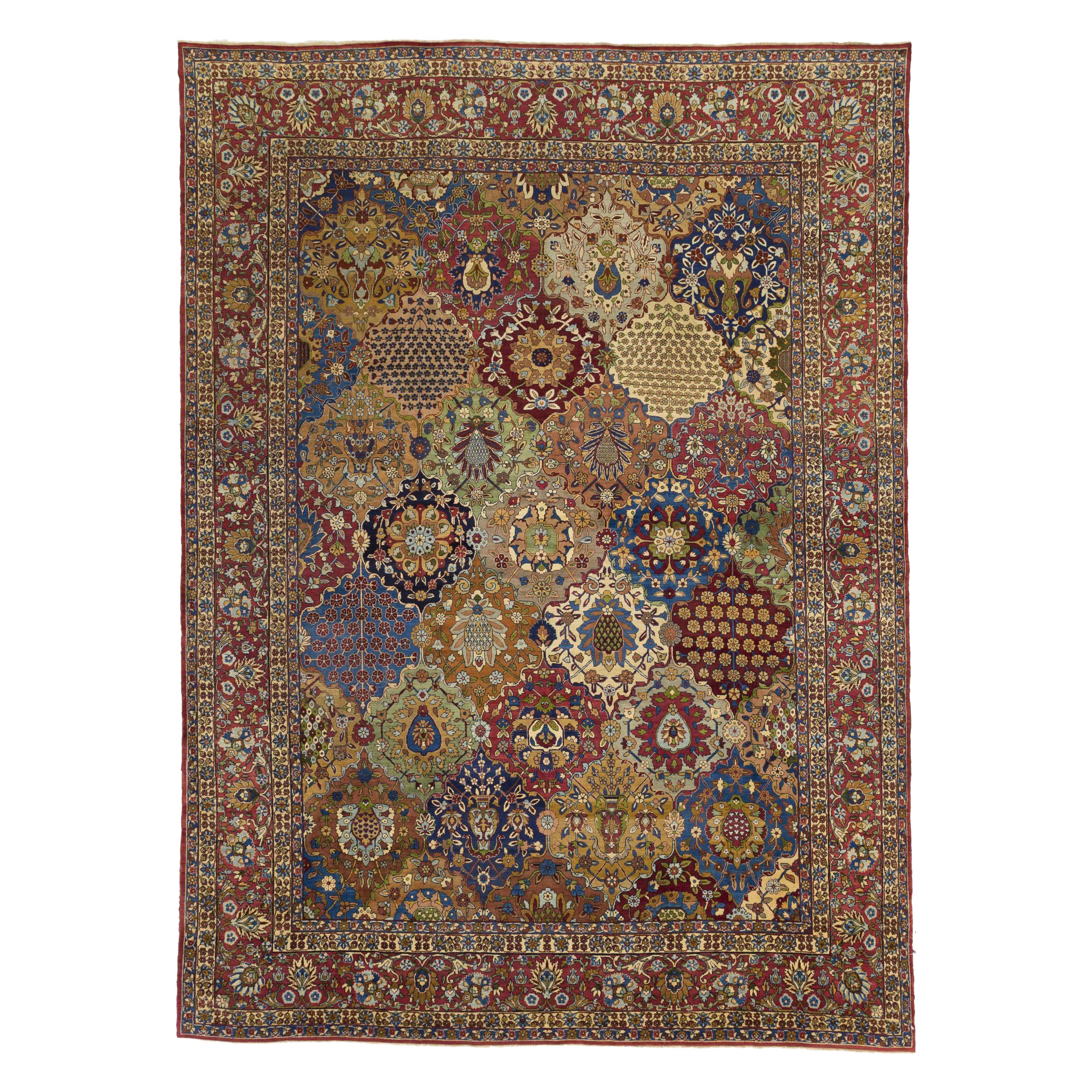 Persische Yazd-Teppiche Circa 1880 - 11639