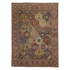 Persian Yazd Area Rugs Circa 1880 - 11639