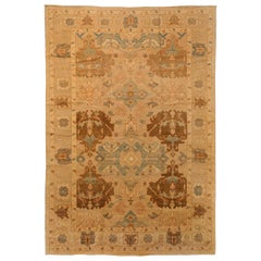 Oushak Area Rugs Circa 1990 - 12904