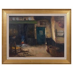 Interior Setting Oil On Canvas By Albert Demoen (1916-1992)