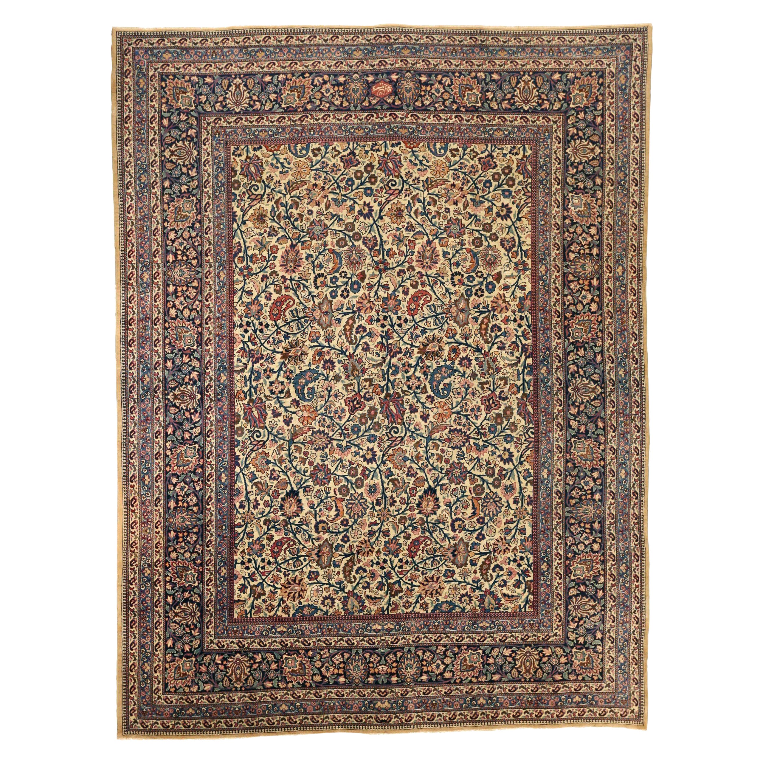 Persian Mashad Area Rugs - 10885 For Sale