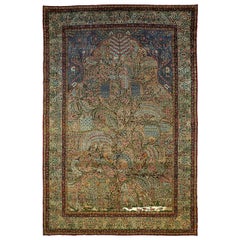 Persian Kerman Area Rugs Circa 1880 - 11670