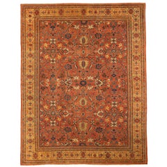 Persian Sultanabad Area Rugs - Wool Red Yellow 10347