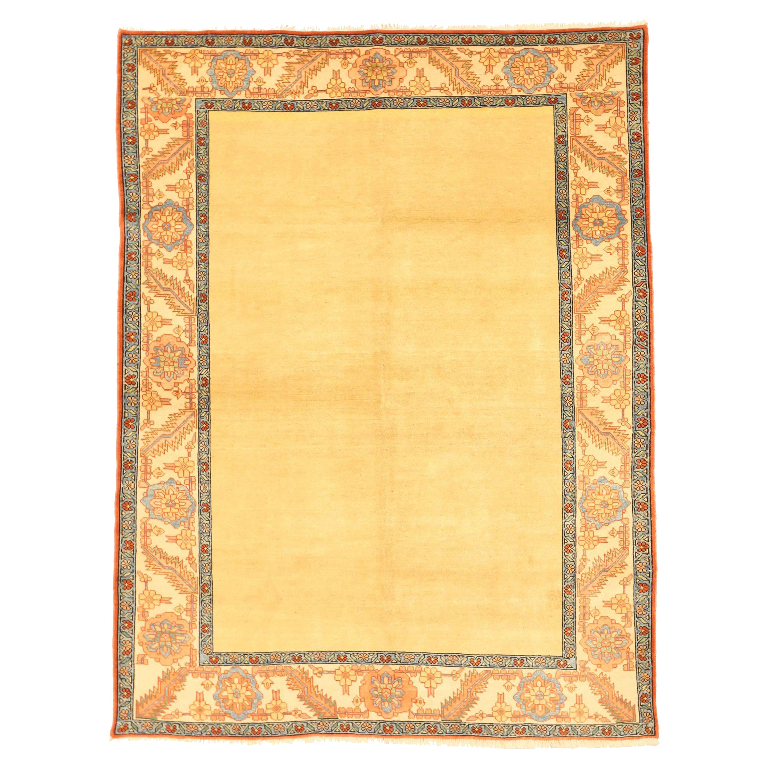 Persische Heriz Teppiche CIRCA 1970 - Wolle ElfenbeinGelb Design - 10449