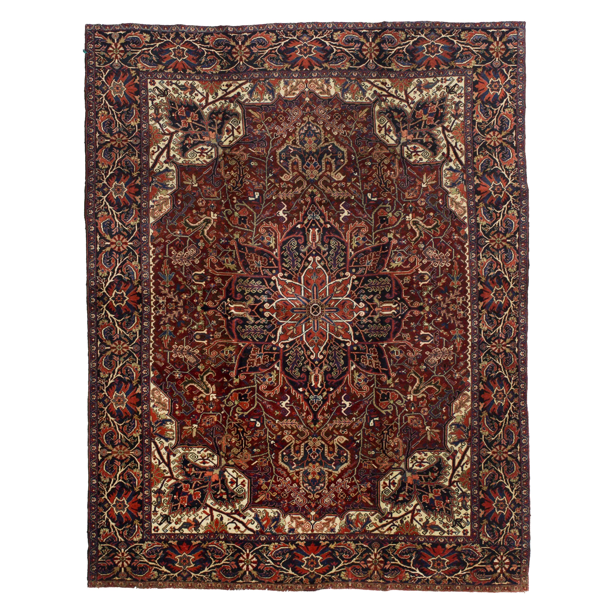 Persian Heriz Area Rugs - 10553 For Sale