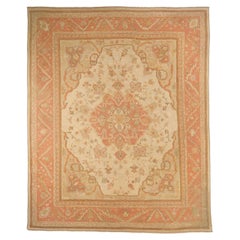 Afghanistan Oushak Area Rugs - Wool Ivory Pink 10560