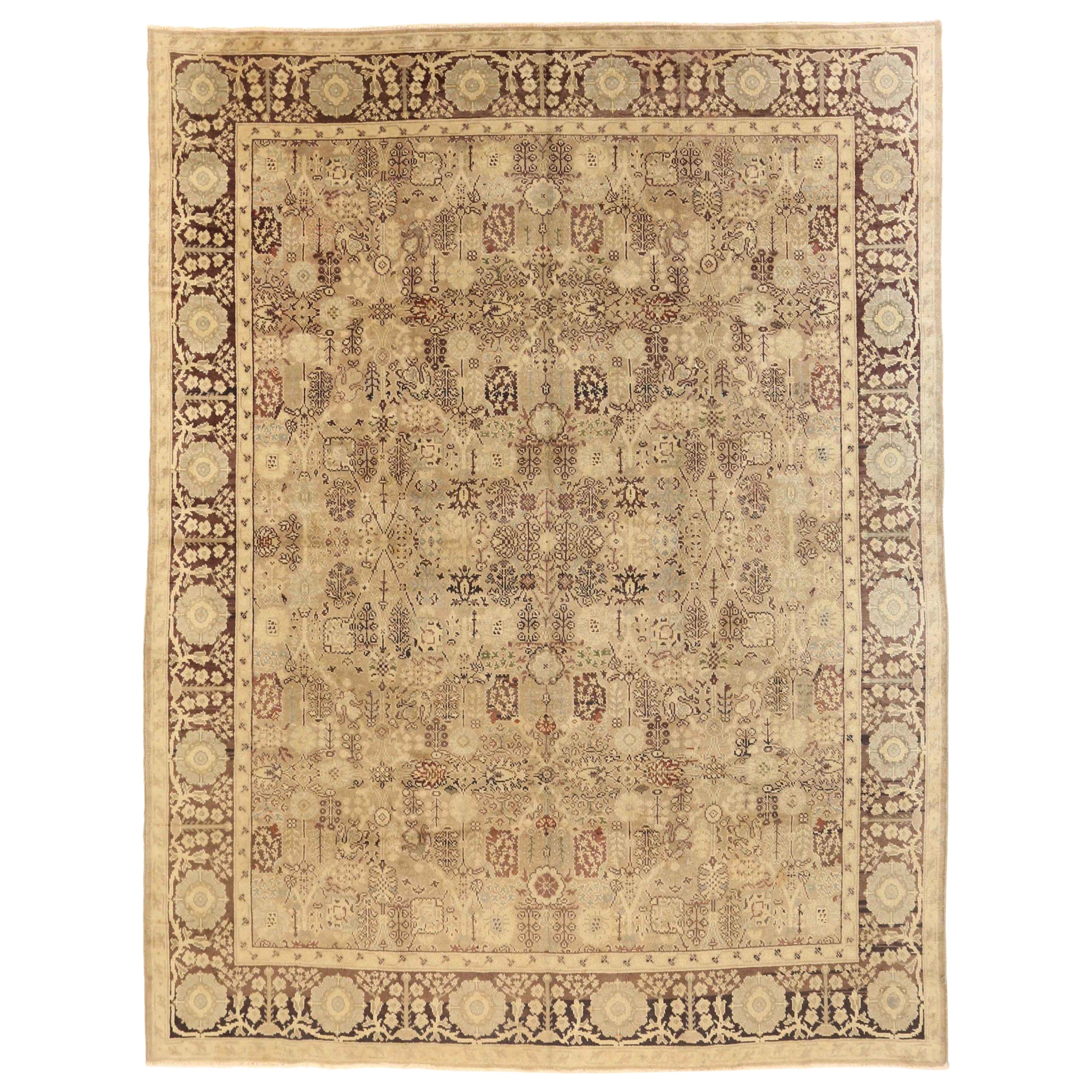 Tappeti Afghanistan Oushak Circa 1940 - Lana Avorio Design - 10604