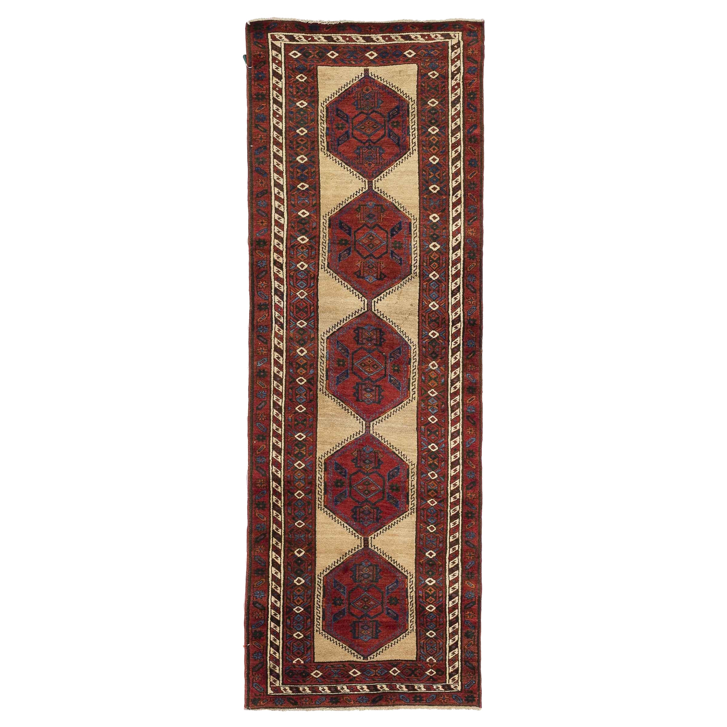 Alfombra Persa Sarab - Lana Marfil Rojo 10620