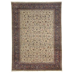 Persischer Mashad Over Size-Teppich Circa 1910 - Wolle Elfenbein Design - 10624