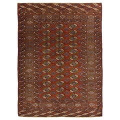 Persian Turkeman Small Rug - Wool Red 10625