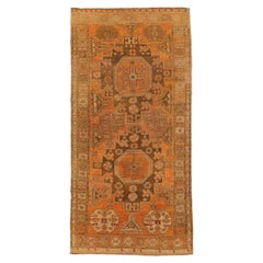 Persische Kazak-Teppiche um 1910 - Wolle BraunOrange Design - 10629