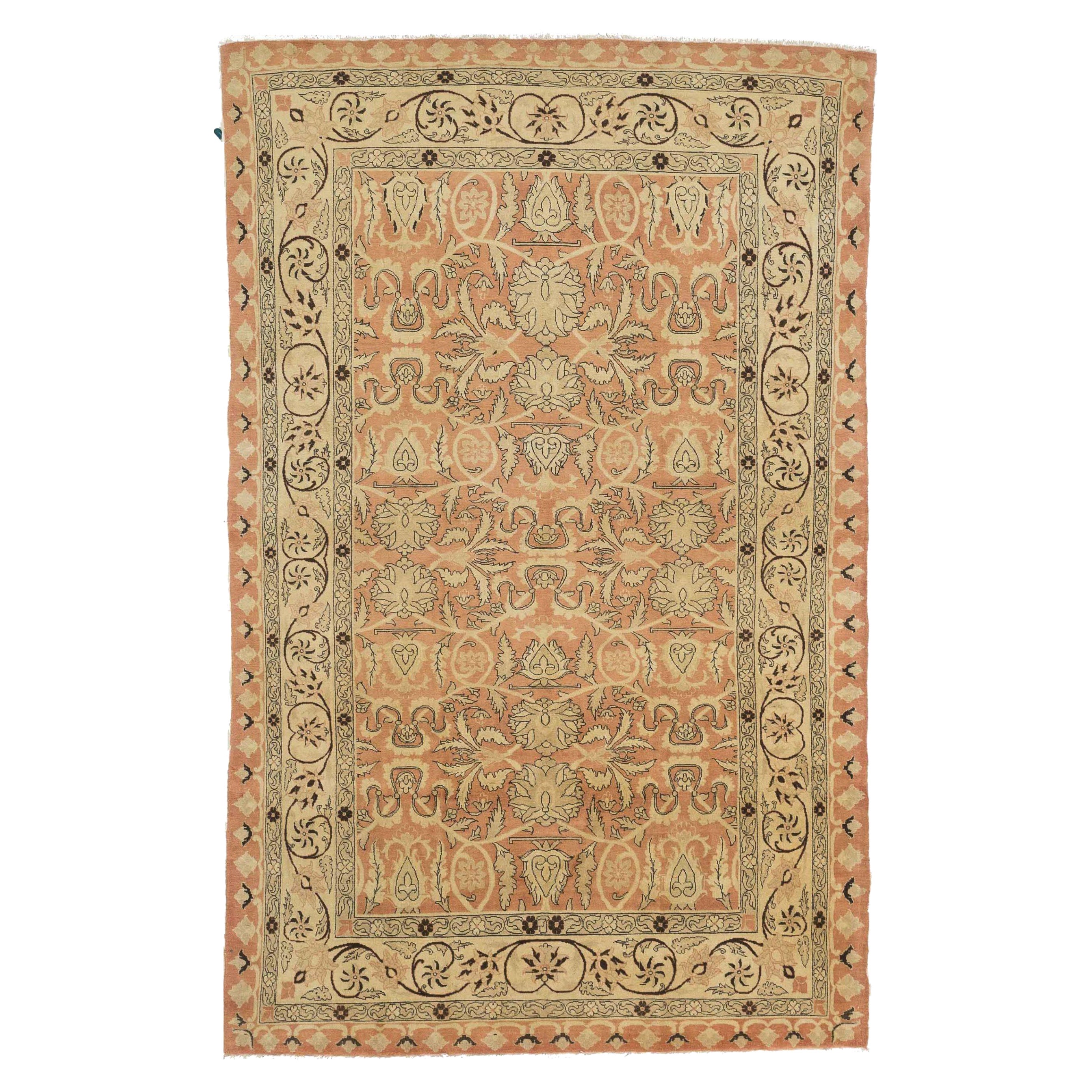 Tappeti persiani Tabriz - Lana Avorio Rosa 10634