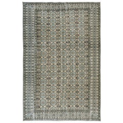6x9 Ft Vintage Handmade Turkish Oushak Rug for Country Home and Rustic Decor (tapis turc vintage fait à la main pour la maison et la décoration rustique)