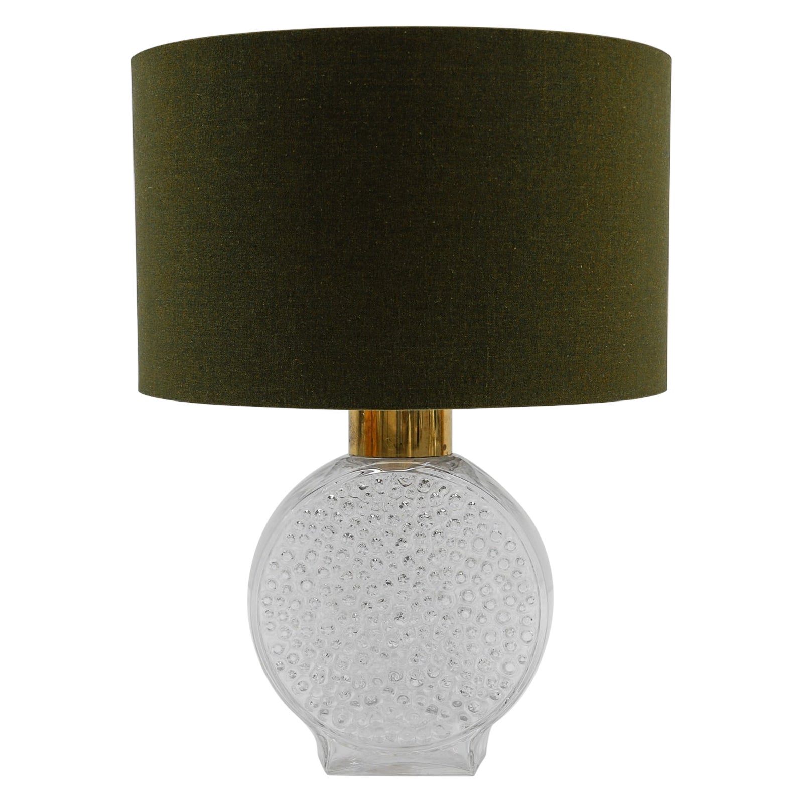 Lampada da tavolo in vetro a bolle di Helena Tynell per Limburg, Germania, anni '70