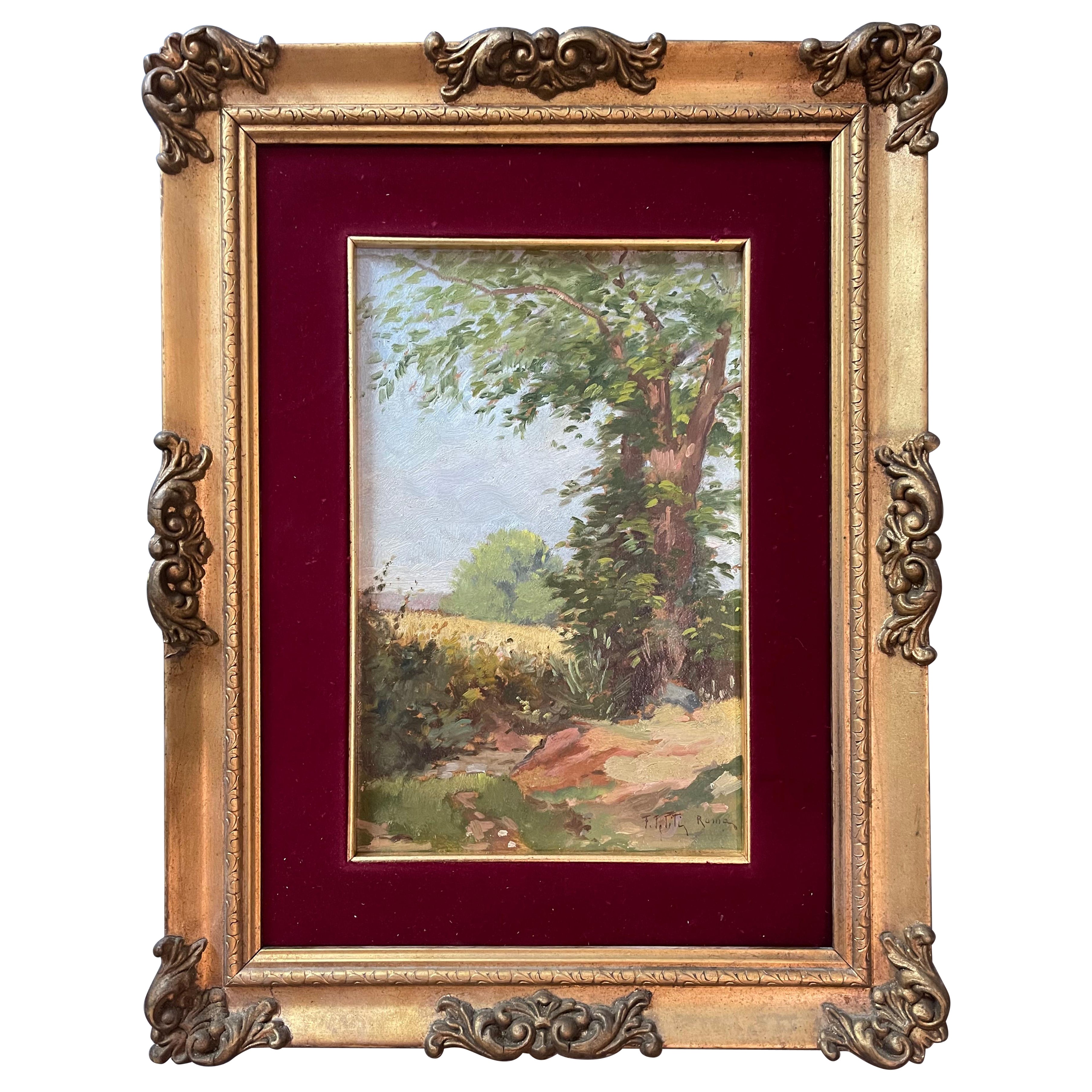 Paisaje italiano del siglo XX firmado en venta