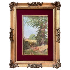 Paisaje italiano del siglo XX firmado