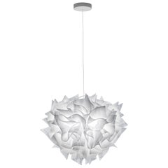 SLAMP Veli Medium Suspension Light in Couture w/ Transp Wire par Adriano Rachele