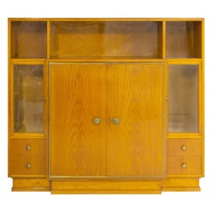 Art-Déco-Schrank/Schrank aus Fichtenholz, 1940er-Jahre