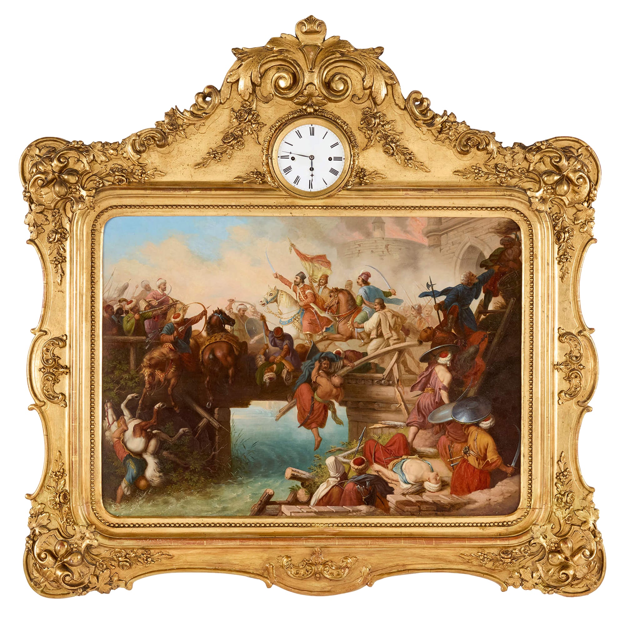 Grande orologio musicale orientalista di Krafft