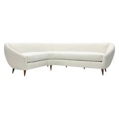 Sofá Boomerang Grande Divano Curvo, según Gio Ponti, c. 1950