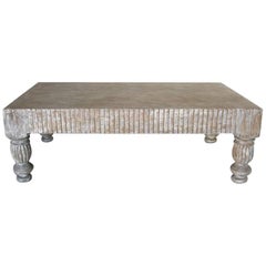 Dos Gallos Custom Coffee Table in Driftwood Finish