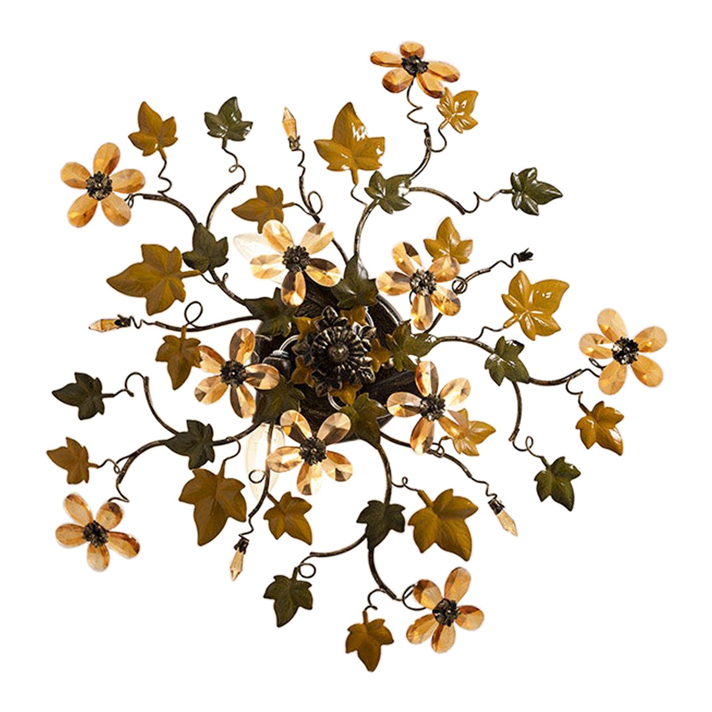 Fleur Edera Flush Mount by MM Lampadari