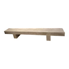 Andrianna Shamaris Panchina in legno di teak sbiancato