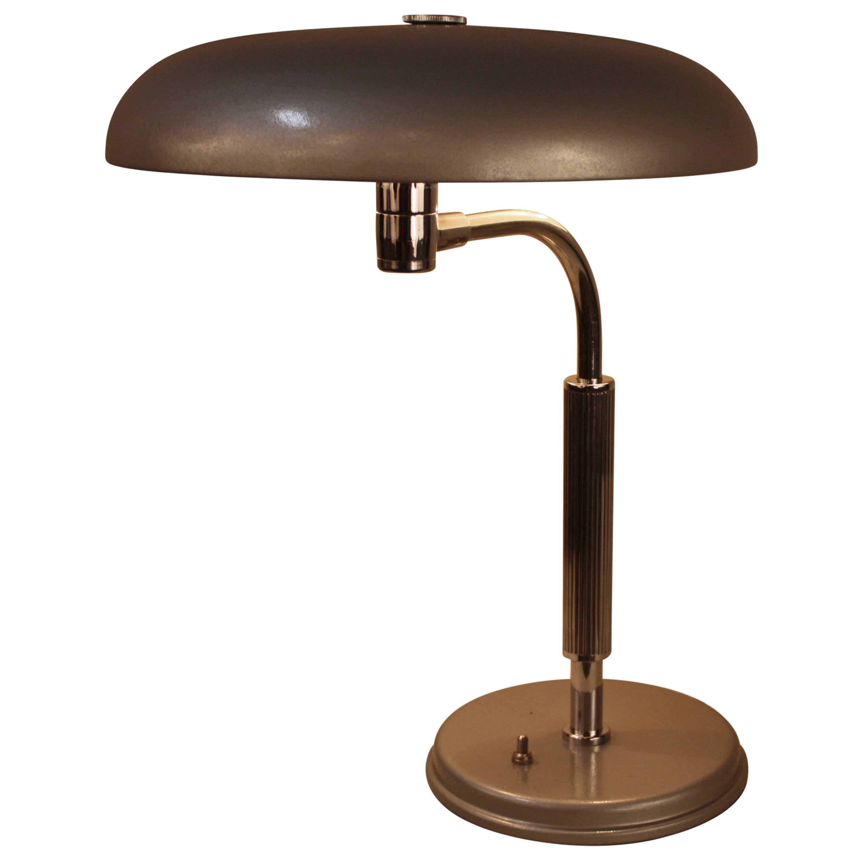 Mid-Century Flying Saucer Desk Lamp
