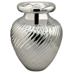 Italian Solid 800 Silver Vase