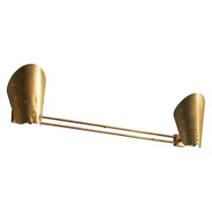 Lightolier Attribution, Wall Light, Brass, USA, 1950s