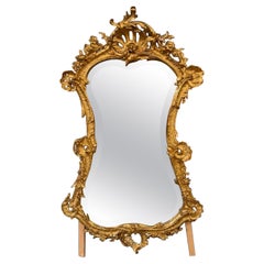 Louis XV-Stil Giltwood-Spiegel des 19. Jahrhunderts