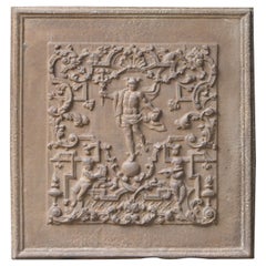 20th Century German 'Mercury' Fireback / Backsplash, Neoclassical Style