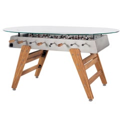 MESA DE JUEGO DE FÚTBOL EN METAL INOX RS3 MADERA by RS Barcelona