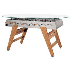 INOX Metall FOOSBALL DINING GAME TABLE RS3 WOOD von RS Barcelona