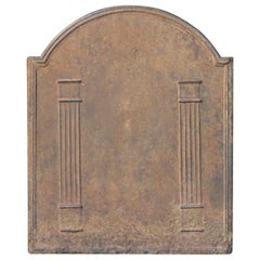 Plaque de cheminée / dosseret "Piliers de la liberté", début du 19e siècle