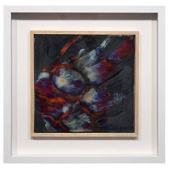 Kaiga 1 - 1' x 1' Arte de Pared en Cerámica Raku Enmarcado - RAAQUU Nº de serie 2400006