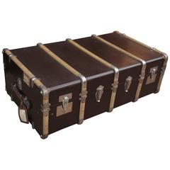 Vintage French Traveling Suitecase Trunk Luggage