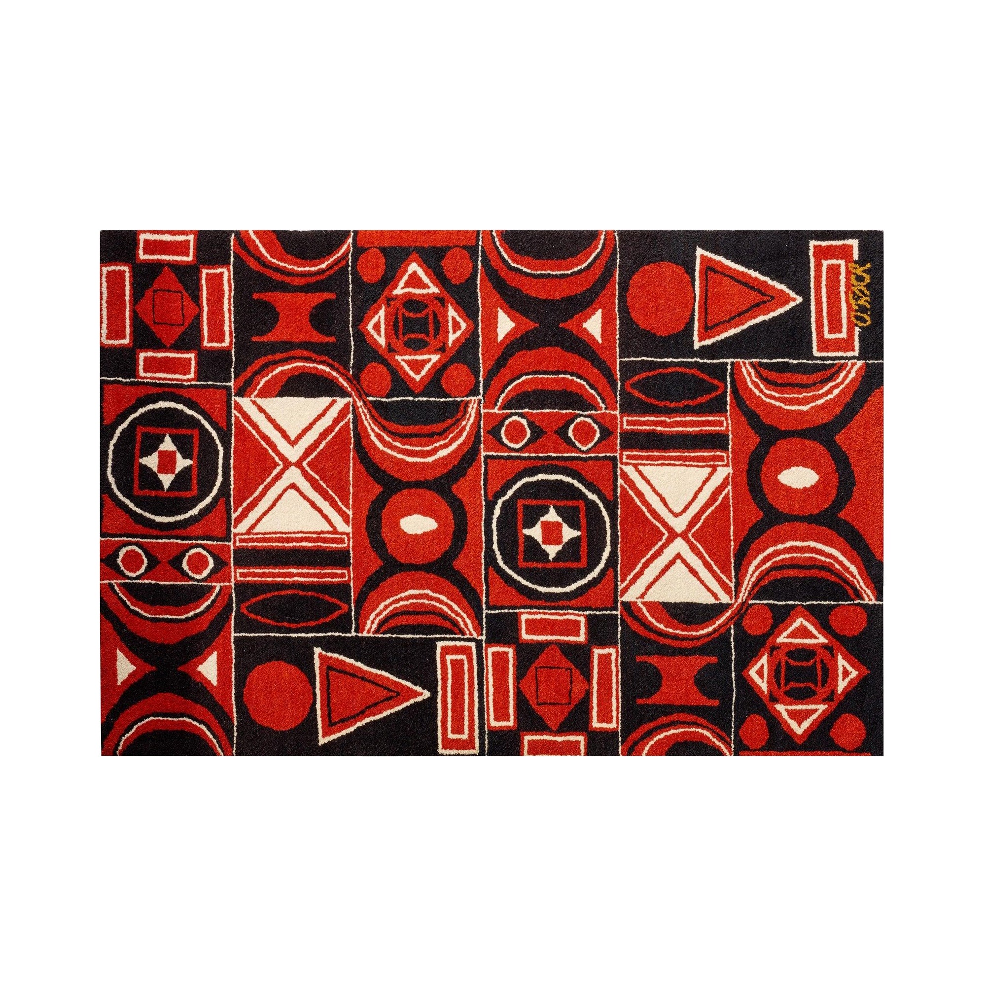 Alfombra/Tapiz geométrico de Olga Fisch