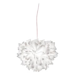 SLAMP Veli Medium Suspension Light in Foliage w/ Red Wire by Adriano Rachele