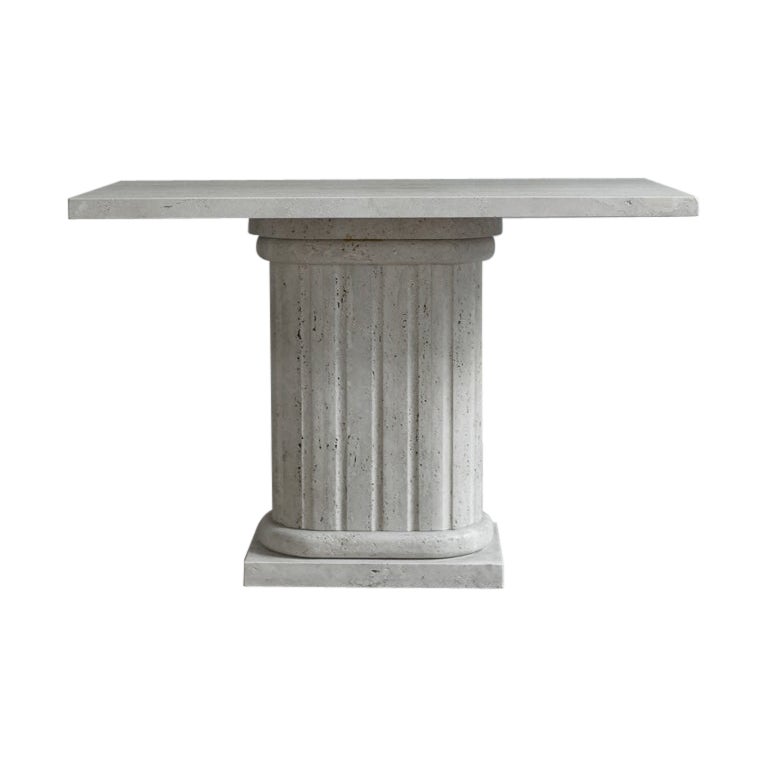 Travertine Console