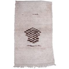 Vintage Choban / Shepard Tulu Rug with Un-Dyed Long Pile from Central Anatolia